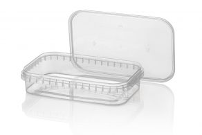 PP Tray RE, 500ml, TRP + Deckel TE, TRP