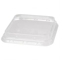 RPET Deksel tbv Bagasse Box 156x156x44mm Trp