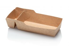 Topkwaliteit Snackbakje A9+1 (A22) Kraft bruin 5x100st