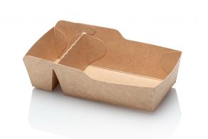 Topkwaliteit Snackbakje A7+1 (A23) Kraft bruin 5x100st