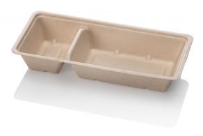 Suikerriet Snackbakje A22 bruin (A9+1) 