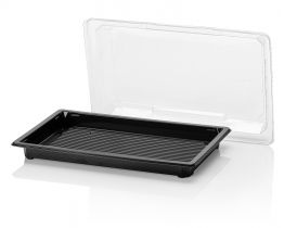 Sushi tray ZW 215x135+DE TR RPET combi