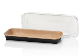 PRIME-LINE Sushi Tray 221x91 + PET deksel