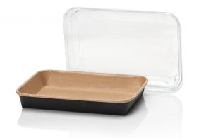 PRIME-LINE Sushi Tray 185x129 + PET deksel