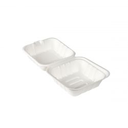 Bagasse MealBox 162x152x80 475cc Wit