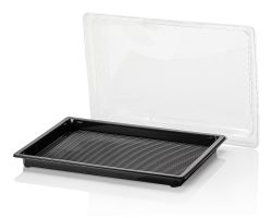 Sushi tray ZW 255x185+DE TR RPET combi